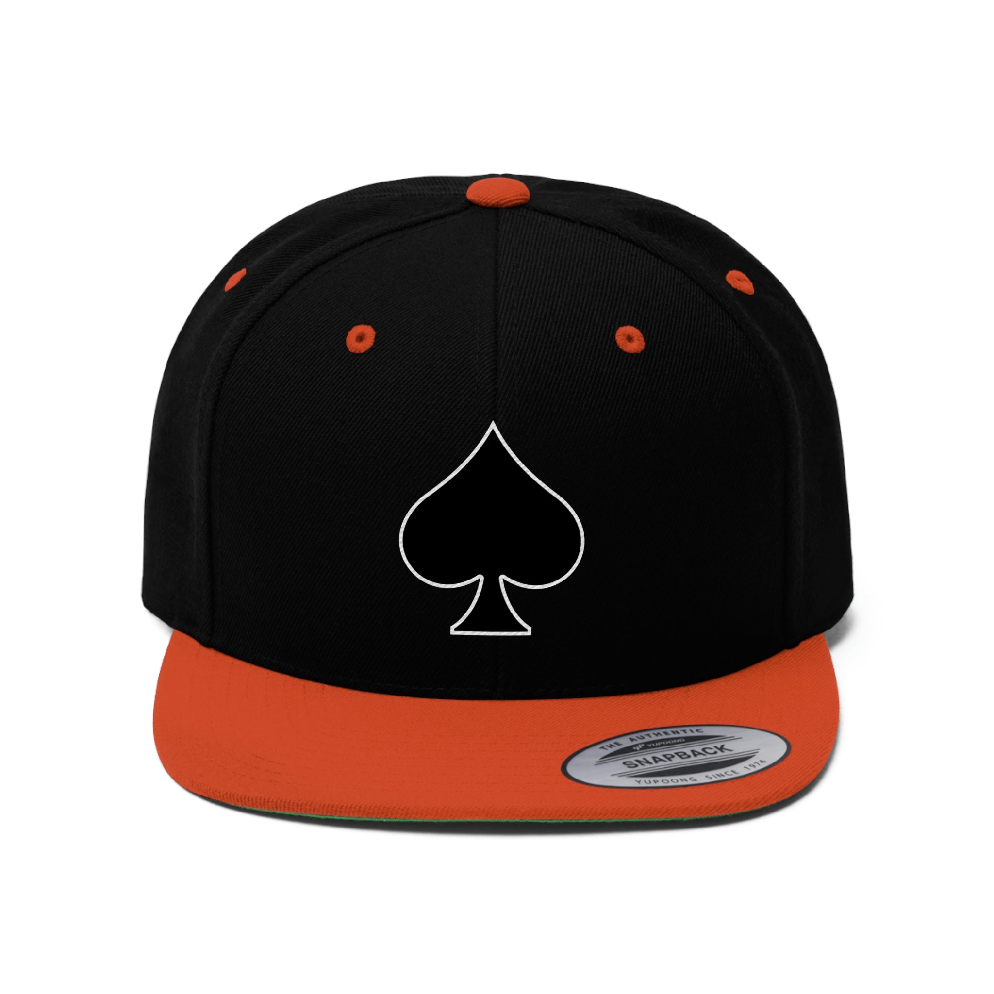 Spade Icon Unisex Flat Bill Hat