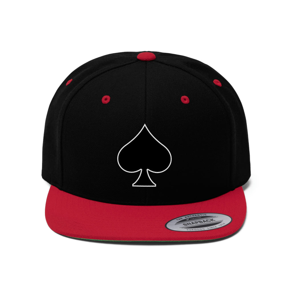 Spade Icon Unisex Flat Bill Hat